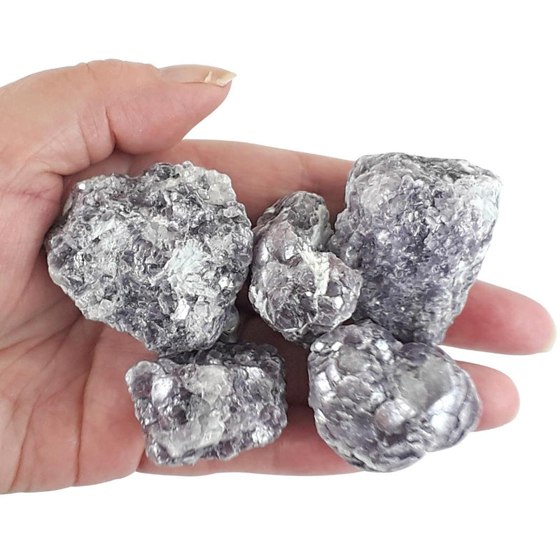 Lepidolite Rough, Raw Crystal Stones from Brazil - Choice of Sizes - TK Emporium