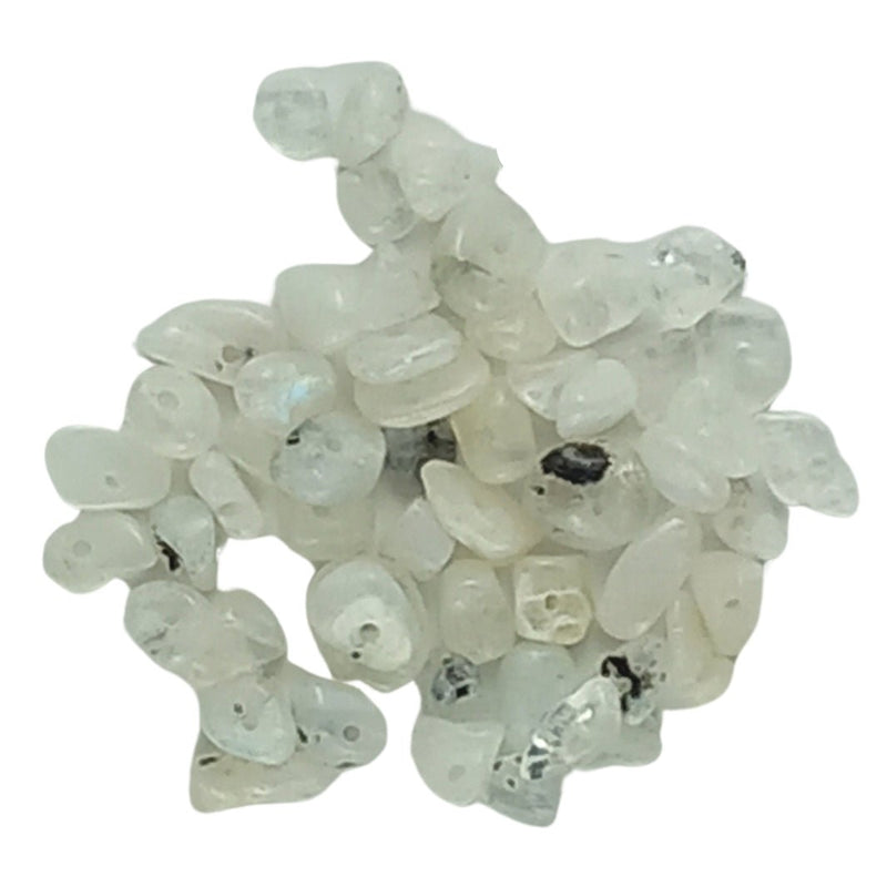 Moonstone A Grade Gemstone Bead Chips - Full Strand / Bag of 50 Pieces - TK Emporium