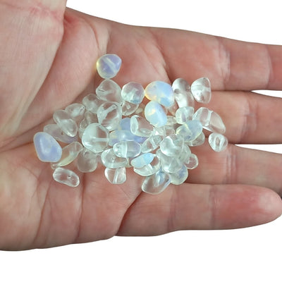 Opalite Crystal Gemstone Bead Chips - Full Strand or Bag of 50 Pieces - TK Emporium