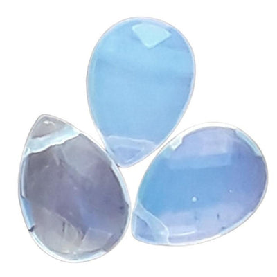 Opalite Small Size 18 x 13mm Faceted Teardrop Shape Gemstone Beads - TK Emporium