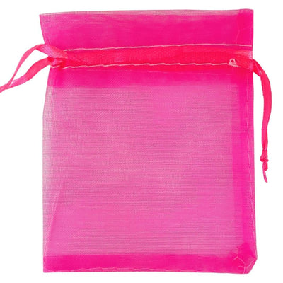 Organza Sheer Crystal Storage Gift Bag 7 x 9 cm - Choice of Colours - TK Emporium