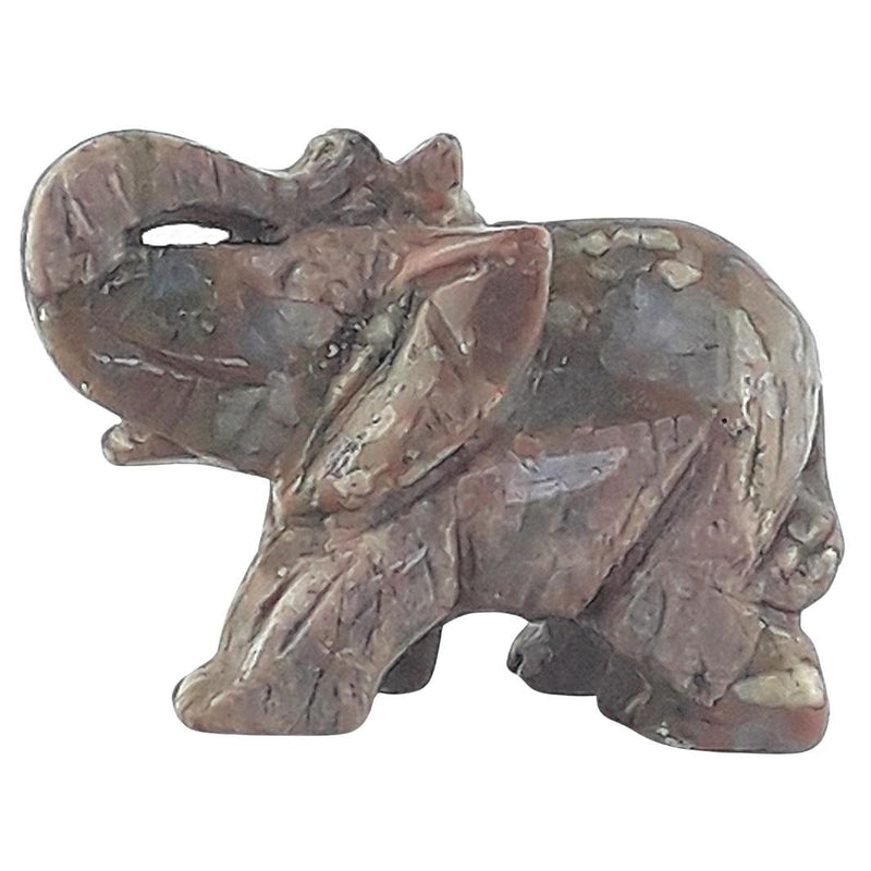 Que Sera (Llanite) Crystal Elephant Figurine, Gemstone Ornament - TK Emporium
