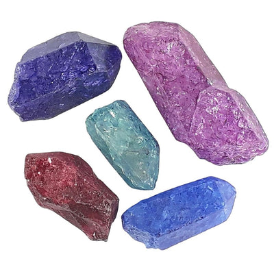 Rainbow Quartz Rough Crystal Points - Blue, Green, Pink, Purple, Red - TK Emporium