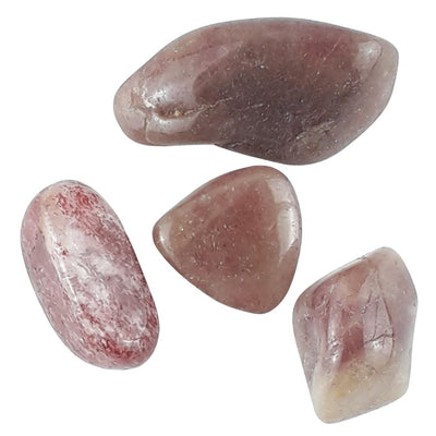 Raspberry Aventurine Pink / Red Crystal Tumblestones from Brazil - TK Emporium