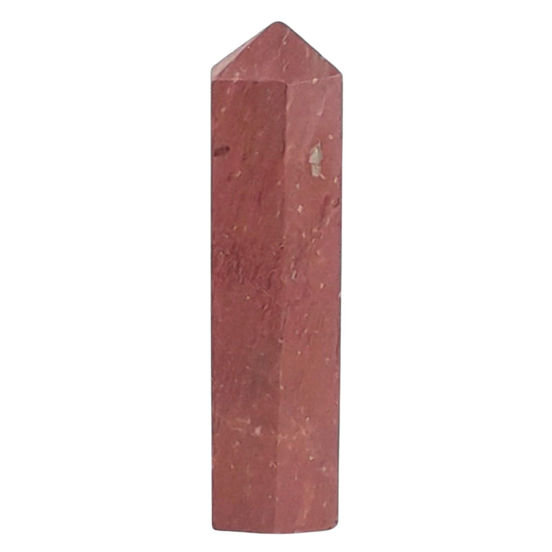 Red Jasper Crystal Pencil Point, Very Small Gemstone Tower / Obelisk - TK Emporium