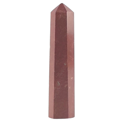 Red Jasper Crystal Pencil Point, Very Small Gemstone Tower / Obelisk - TK Emporium