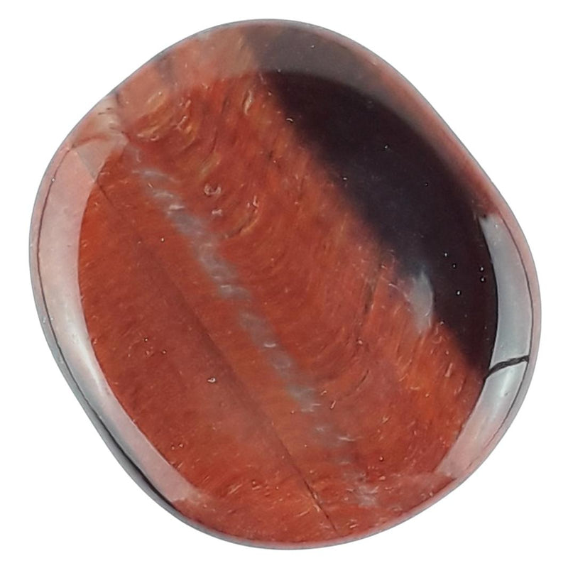 Red Tigers Eye Crystal Thumb / Worry Stone from South Africa - TK Emporium