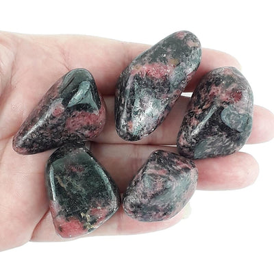 Rhodonite Crystal Polished Tumblestones from Brazil - Choice of Sizes - TK Emporium