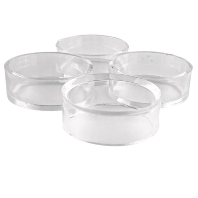 Ring Style Crystal Ball, Sphere, Egg Clear Plastic Display Stand - TK Emporium