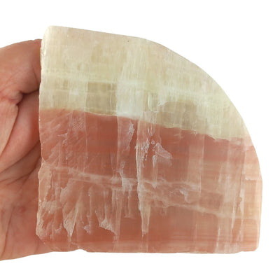 Rose Calcite Polished Large Crystal Slice / Slab from Mexico - TK Emporium