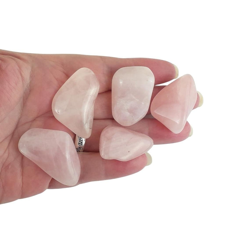Rose Quartz Crystal Tumblestones from Brazil - Choice of Sizes - TK Emporium