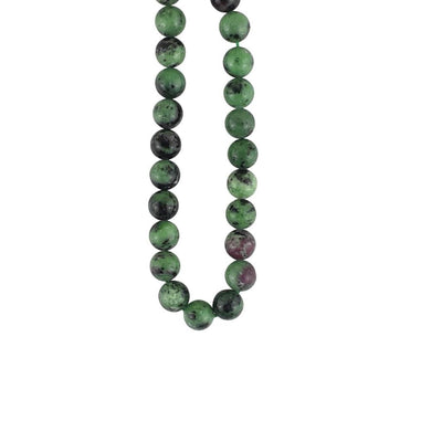 Ruby in Zoisite Beads - 8mm - A Grade - TK Emporium