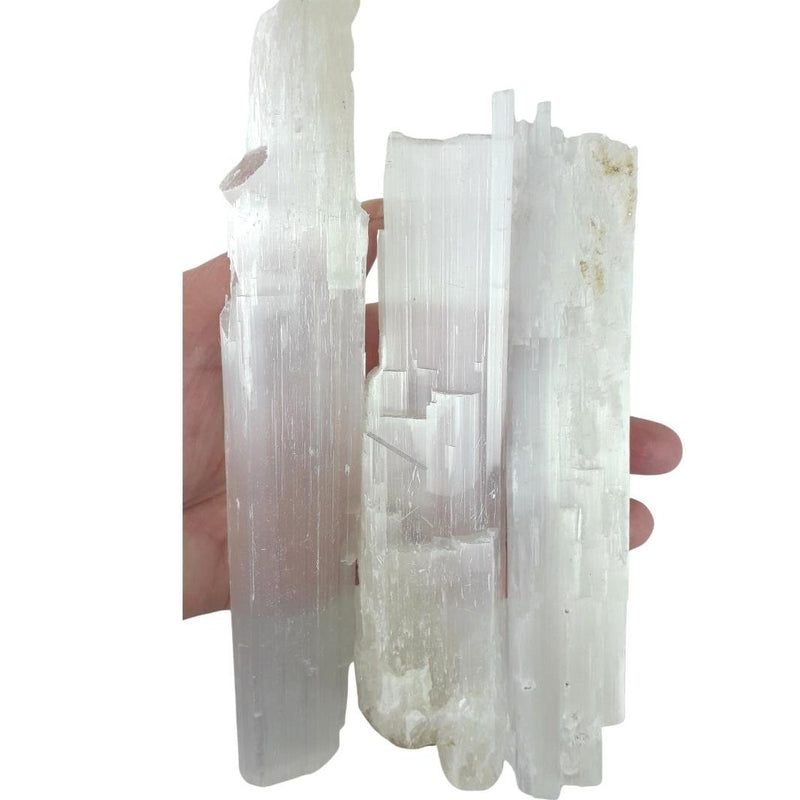 Selenite (Satin Spar) Rough, Natural Crystal Stones - Choice of Sizes - TK Emporium