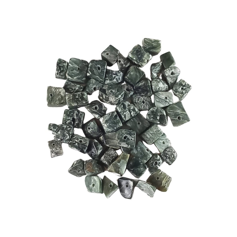 Seraphinite Gemstone Bead Chips - Full Strand or Bag of 50 Pieces - TK Emporium