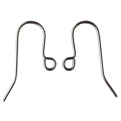 Shepherds Crook Surgical Steel Ear Wires / Hooks for Jewellery Making - TK Emporium