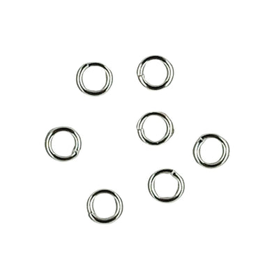 Silver Plated Round Metal Jump Ring 6 mm for Jewellery Making - TK Emporium