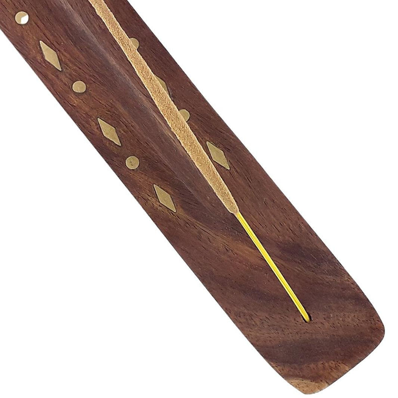 Ski Style Wood Incense Stick Holder / Ash Catcher - Choice of Designs - TK Emporium