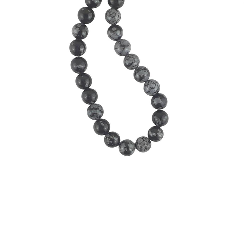 Snowflake Obsidian Beads - 8mm - A Grade - TK Emporium