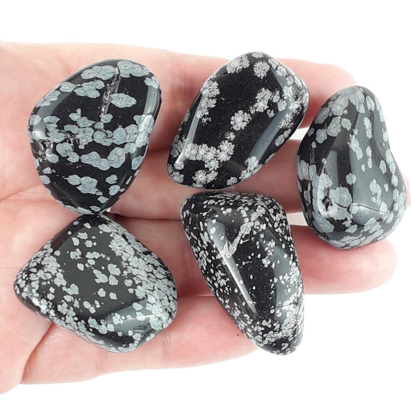 Snowflake Obsidian Crystal Tumblestones from Mexico - Choice of Sizes - TK Emporium