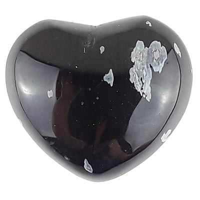 Snowflake Obsidian Heart - TK Emporium