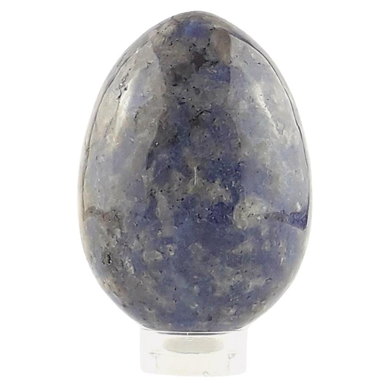 Sodalite 4.8 cm Crystal Egg from Brazil, Blue & White Gemstone Egg - TK Emporium
