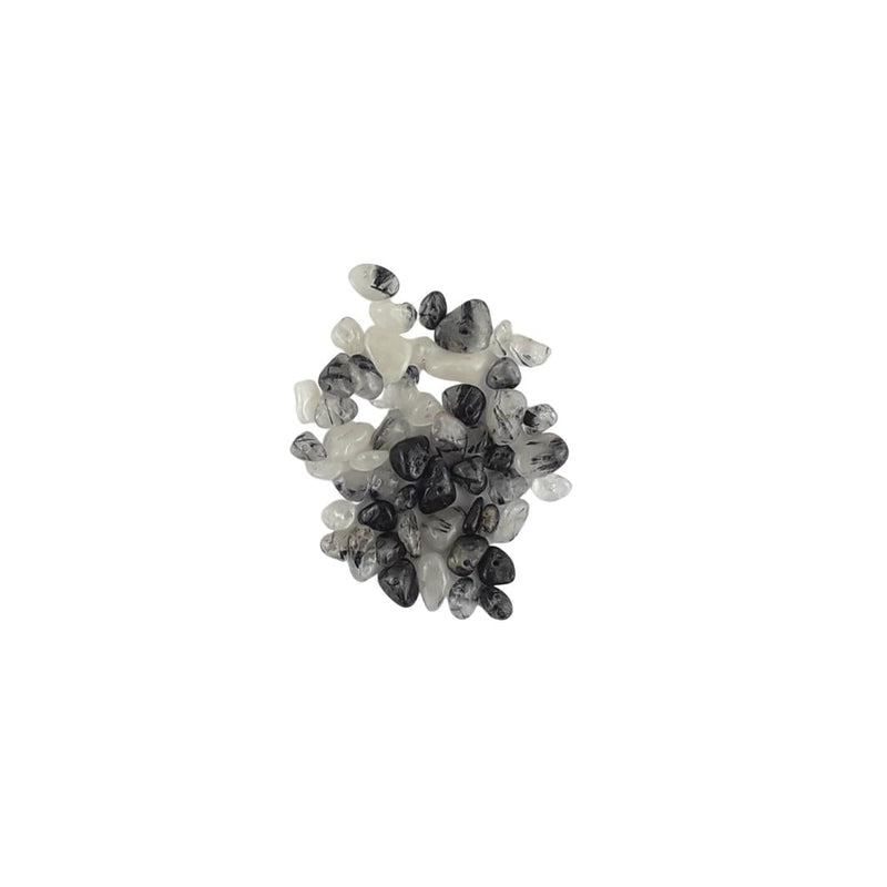 Tourmalinated Quartz Bead Chips - A Grade - TK Emporium