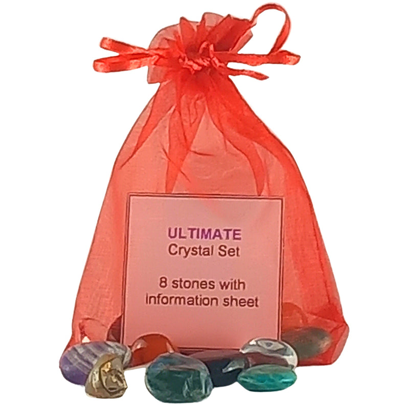 Ultimate Crystal Set, 8 Stones with Information for Everyday Help - TK Emporium