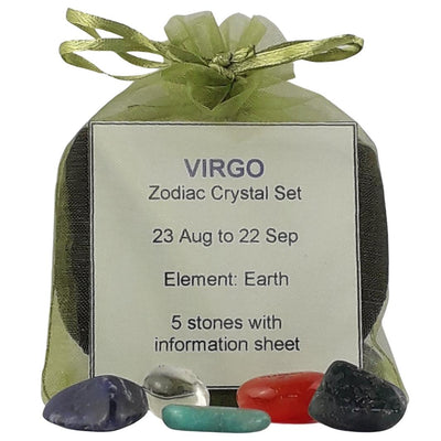 Virgo Zodiac Crystal Set, August September Gemstone Birthday Gift - TK Emporium