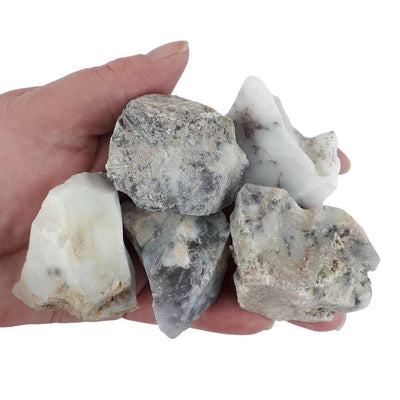 White Common Opal Rough, Raw, Natural Crystal Stones - Choice of Sizes - TK Emporium