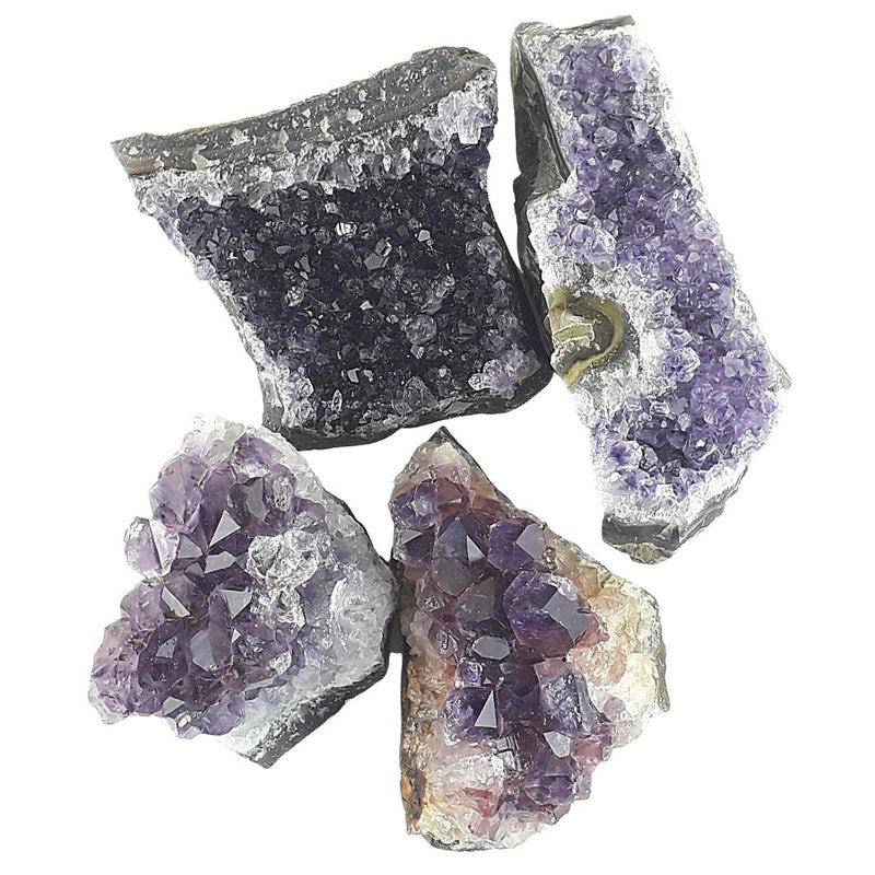 Wholesale Amethyst Rough Crystal Cluster from Uruguay - Pack of 10 - TK Emporium