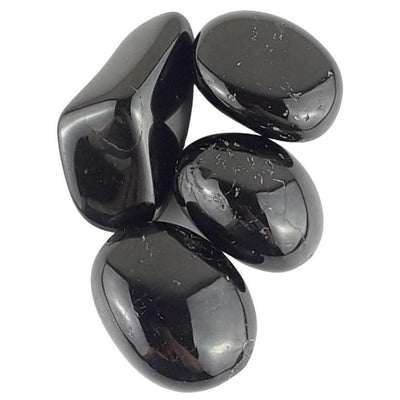 Wholesale Pack of 10 Black Tourmaline Larger Size Crystal Tumblestones - TK Emporium