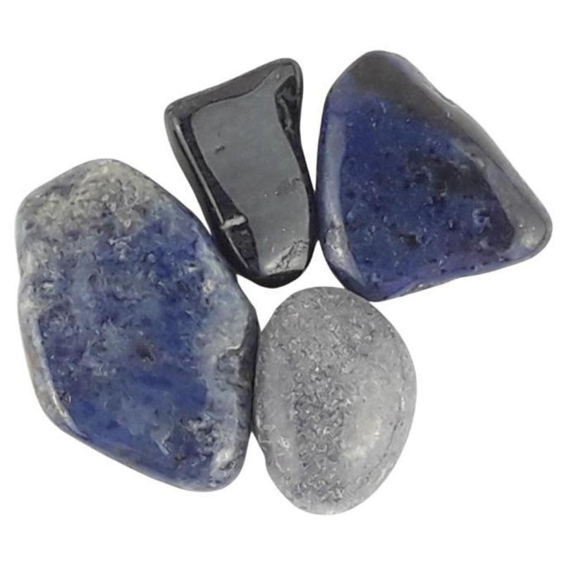 Wholesale Pack of 10 Dumortierite Crystal Tumblestones from Madagascar - TK Emporium