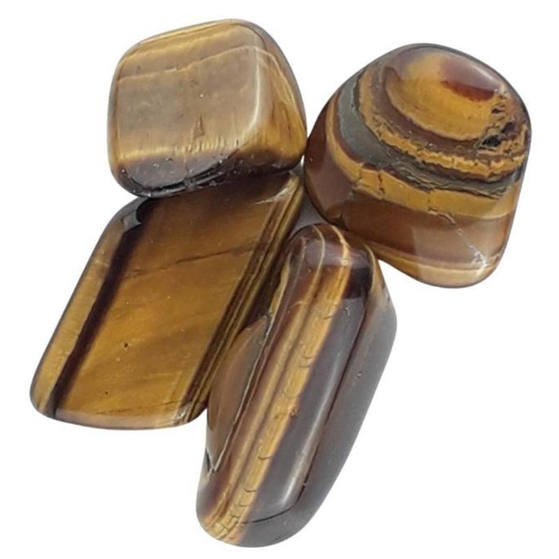 Wholesale Pack of 10 Gold Tigers Eye Crystal Tumblestones - TK Emporium