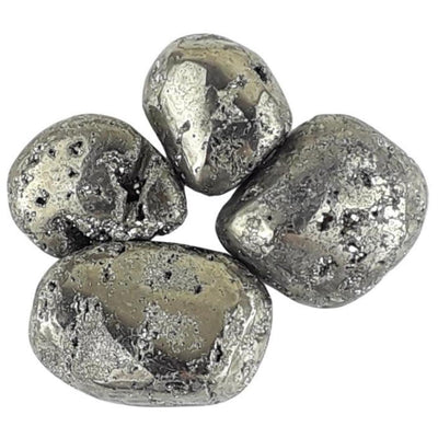 Wholesale Pack of 10 Iron Pyrite (Fool's Gold) Crystal Tumblestones - TK Emporium