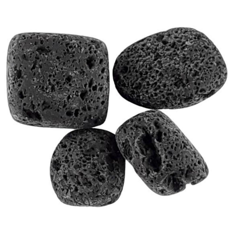 Wholesale Pack of 10 Lava Black Crystal Tumblestones from China - TK Emporium