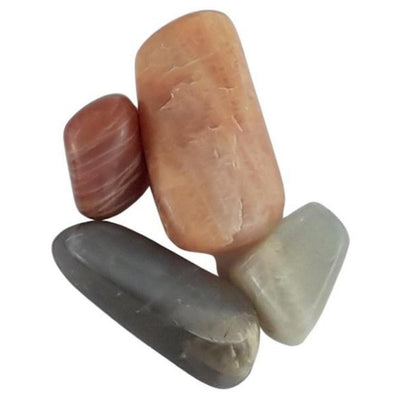 Wholesale Pack of 10 Moonstone Crystal Tumblestones from India - TK Emporium