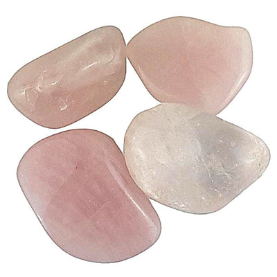 Wholesale Pack of 10 Rose Quartz Crystal Tumblestones from Brazil - TK Emporium