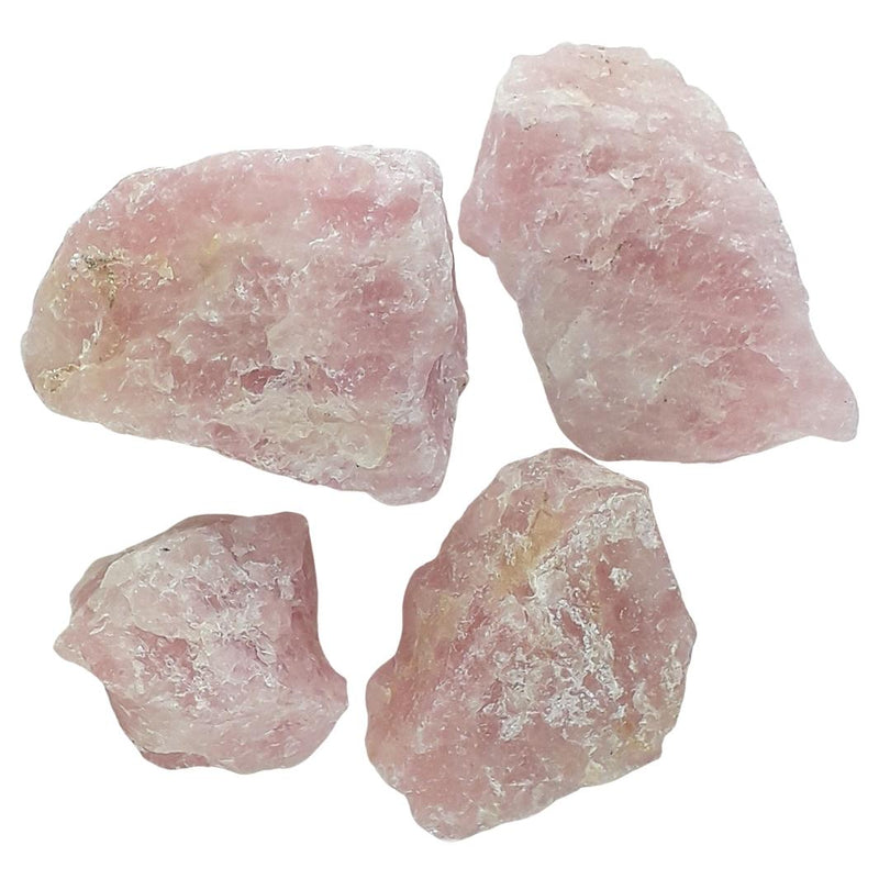 Wholesale Pack of 10 Rose Quartz Rough Crystal Stones - TK Emporium