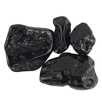 Wholesale Pack of 10 Tektite Black Crystal Tumblestones from China - TK Emporium