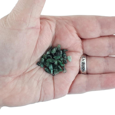 Wholesale Pack of 1000+ Very Small Green Emerald Bead Chips - TK Emporium